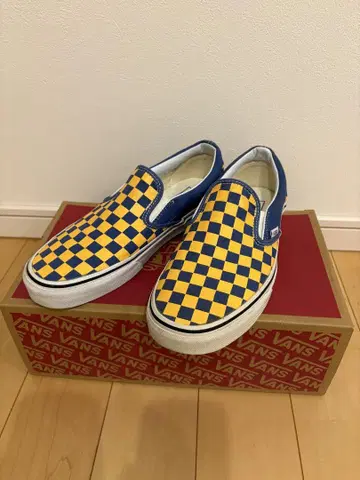 [ 새상품급 ] VANS 슬립온 US 8.0 26cm 체커 레어 컬러