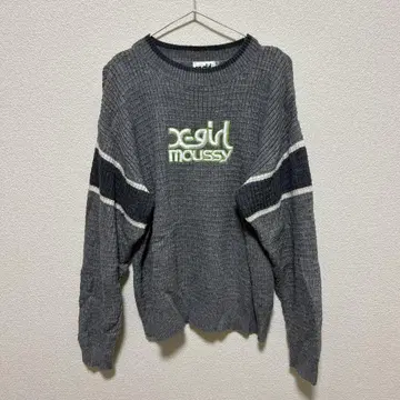 x-girl moussy 그레이 긴팔 니트