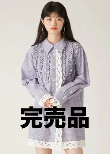 [ 완판템 ] 릴리 브라운 프릴 셔츠 원피스