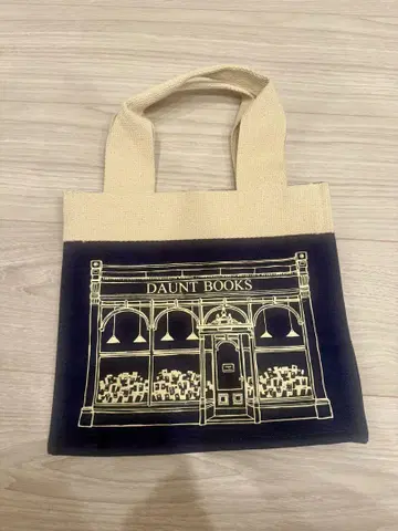 새상품 DAUNT BOOKS 미니 토트백 네이비