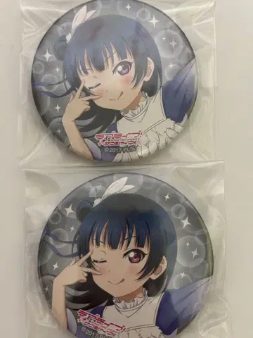 러브 라이브! 선샤인!! Aqours 츠시마 요시코 드림 네이비 캔뱃지