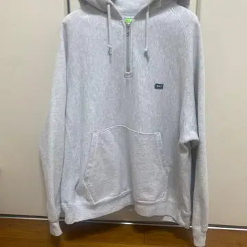HUF 그레이 집업 후드티 M 사이즈
