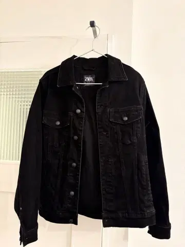 ZARA 블랙 데님 자켓