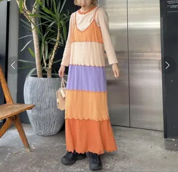 HELLO.SANFRANCISCO TEE 포함 멜로우 티어드 원피스