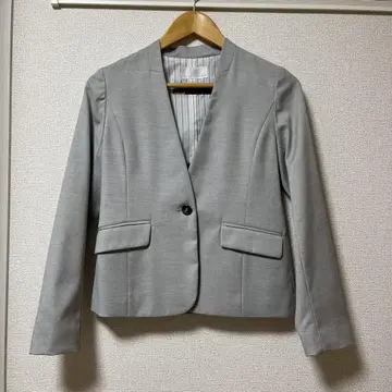 index 그레이 노카라 자켓