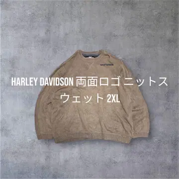 HarleyDavidson 양면 로고 니트 맨투맨 2XL 할리데이비슨