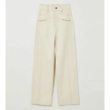 EAPHI STUDS DENIM PANTS [스토어 한정판] 아이보리