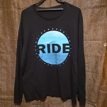 RIDE 노웨어 기념일 롱 T셔츠