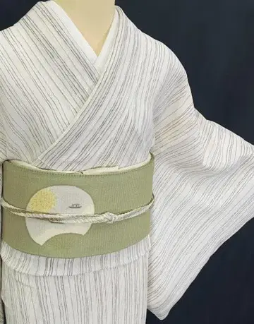 화이트 상쾌한 여름 기모노