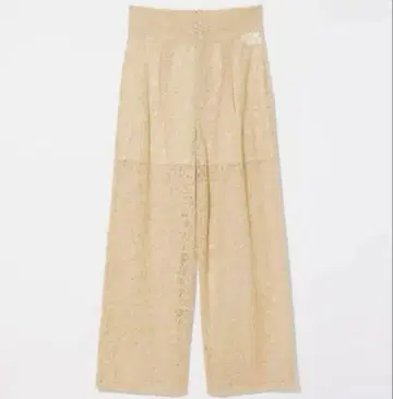Eaphi SHEER LACE PANTS beige