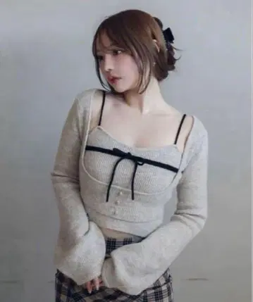 andmary Natalie ribbon set beige