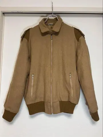 90s Marlboro 울 블루종 지퍼 자켓 말보로 짧은 기장