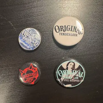 텐더 로인 BUTTON PACK 캔 배지 세트 4개