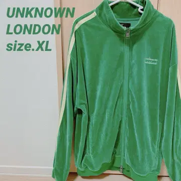 UNKNOWN LONDON 벨로아 그린 완판템 저지 트랙