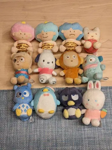 추억의 시리즈 앉은 손 인형 마스코트 산리오 묶음 판매