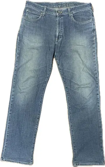 00s Wrangler 36인치 라이트 블루 스트레이트 데님
