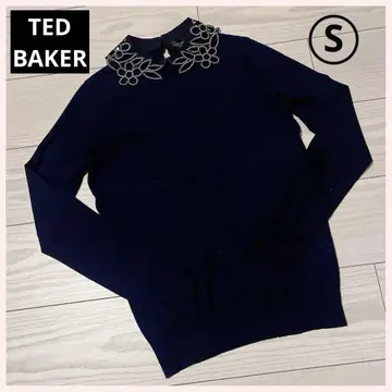 [ TED BAKER ] AZALEO 카라 부착 플라워 모티브 니트