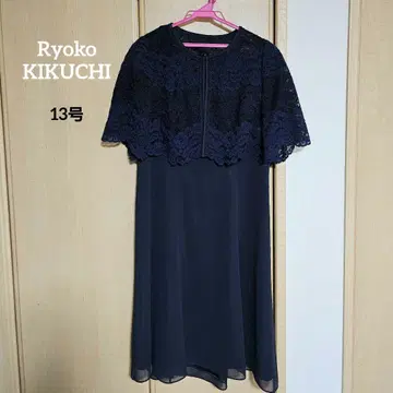 RYOKO KIKUCHI 포멀 드레스 원피스 네이비 결혼식 13호