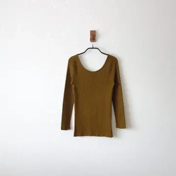 MACPHEE/코튼 리브 래글런 슬리브 풀오버