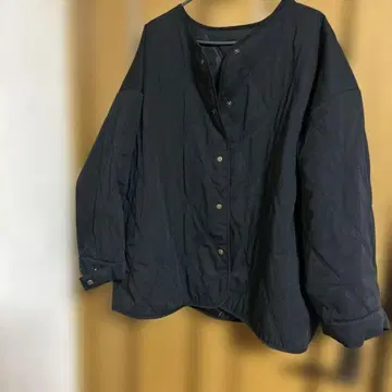 블랙 퀼팅 자켓 F 사이즈
