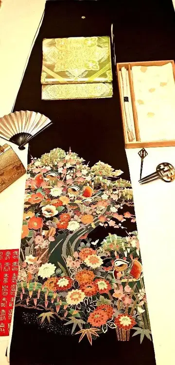 새상품급 작가 혼카가 유젠 히요쿠 지타테 5개 문 풀세트
