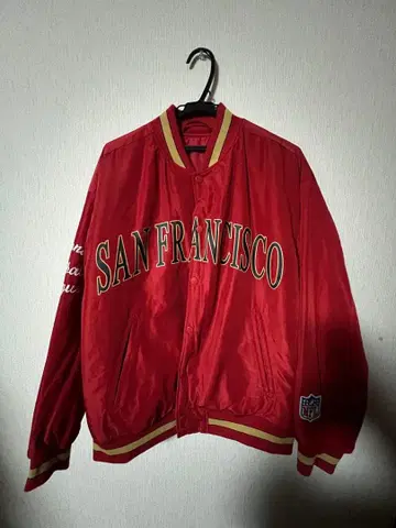 샌프란시스코 NFL SF 49ers 바시티 자켓 레드