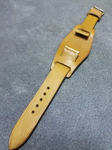 20mm BUND 벨트 이탈리안 오일 레더 엘바맷 브라운