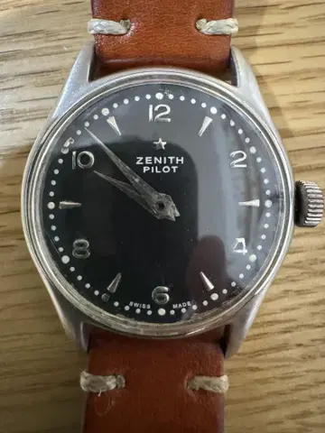 ZENITH PILOT 스테인리스 스틸 수동 와인딩 시계