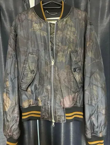 DRIES VAN NOTEN 플라워 봄버 자켓 블루종