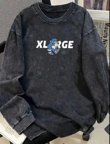 XLARGE 블랙 맨투맨 트레이닝복 미사용 새상품