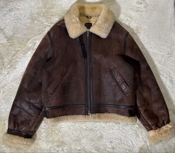 리얼 가죽 양가죽 B-3 플라이트 자켓 무스탕 가죽 자켓