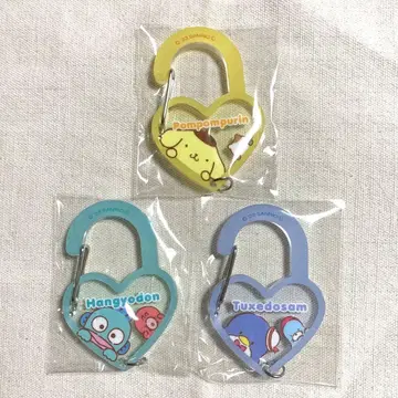 [ 새상품 ] 산리오 폼폼푸딩 한교동 턱시도샘 카라비너 세트