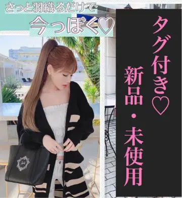 Rady 레이디 보더 롱 가디건 코디 가디건 택 포함 새상품