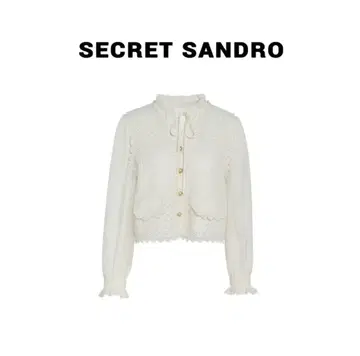 새상품 SECRET SANDRO 화이트 블라우스