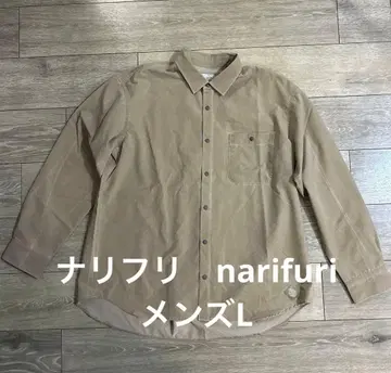 narifuri NFC 피그먼트 메쉬 셔츠 베이지 L