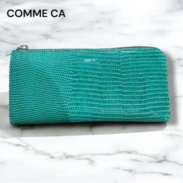 COMME CA 꼼사/L자 장지갑/그린/카드도 넉넉히 들어가는