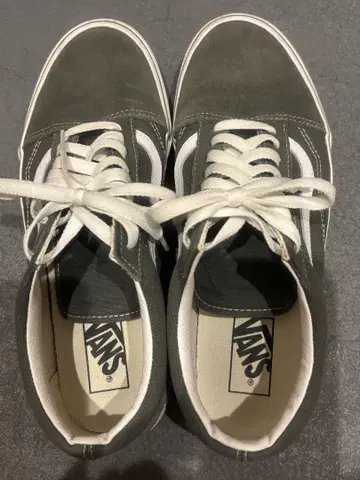 VANS 그레이 스웨이드 스니커즈