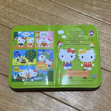 헬로키티 키티 광택지 레트로 캔