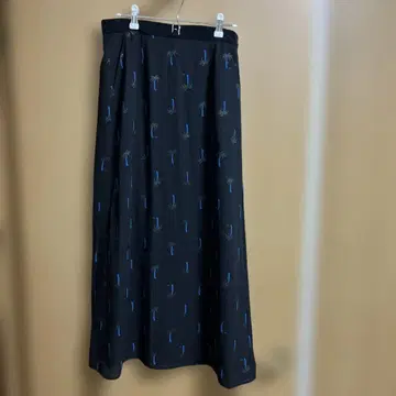 MUVEIL 여성용 롱 스커트 블랙