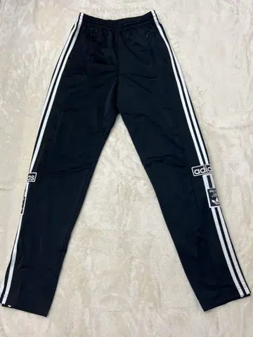 adidas 사이드 스냅 저지 팬츠 블랙