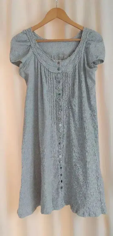 츠모리치사토 원피스 롱 가디건 주름 가공