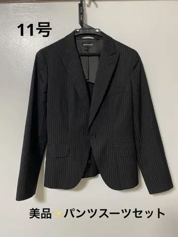 ONLY 워셔블 블랙 스트라이프 수트 셋업 11호
