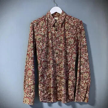 DRIESVANNOTEN 드리스반노튼 13AW 페이즐리 셔츠 빨간색 계열