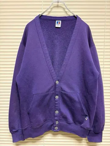 90's USA제 [ Russell 러셀 ] Sweat Cardigan