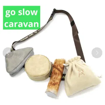 초 레어 go slow caravan 오뎅 4개 연결 웨스트 파우치