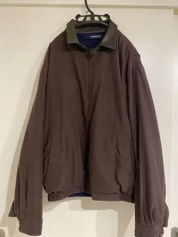 nautica 브라운 리버서블 블루종