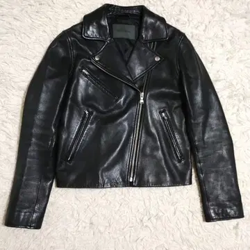spick&Span 라이더 자켓 램 가죽 블랙