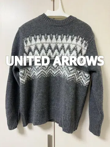 [컨디션 최상] UNITED ARROWS 노르딕 스웨터 니트