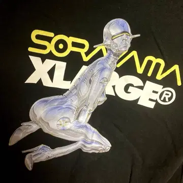 XLARGE 소라야마 하지메 그래픽 후드티 XL 사이즈 블랙