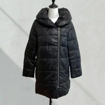 2195 [프리 네이처] 패딩 자켓 다운풍 아우터 여배우 옷깃 블랙